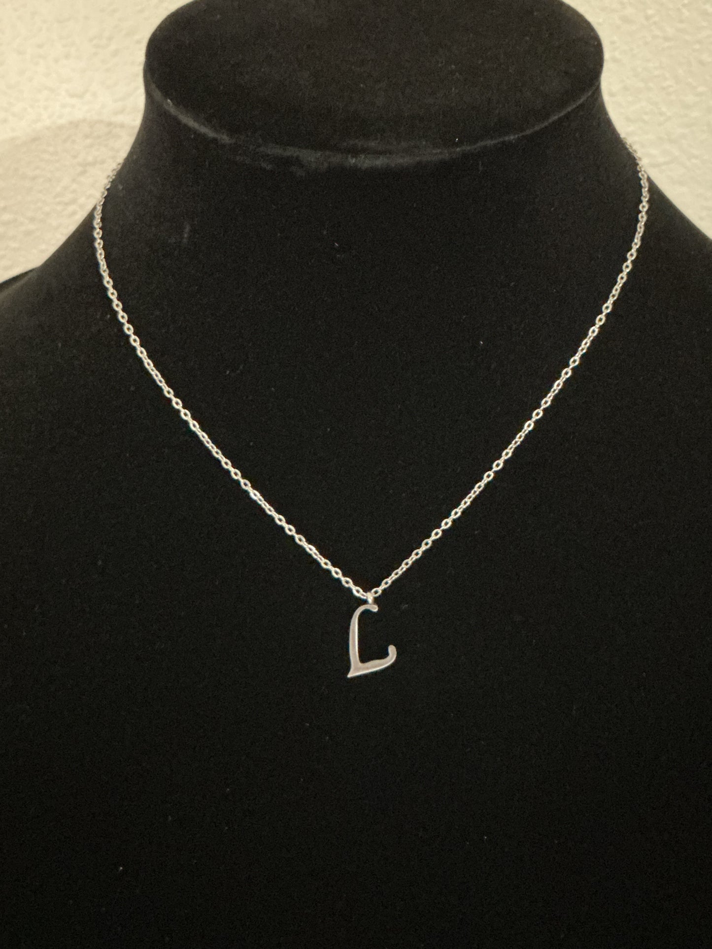 Silver Letter Necklace