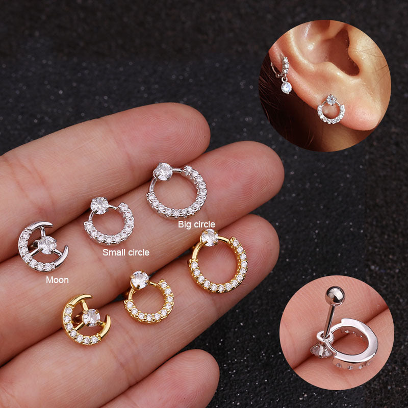 Silver Cartilage Stud