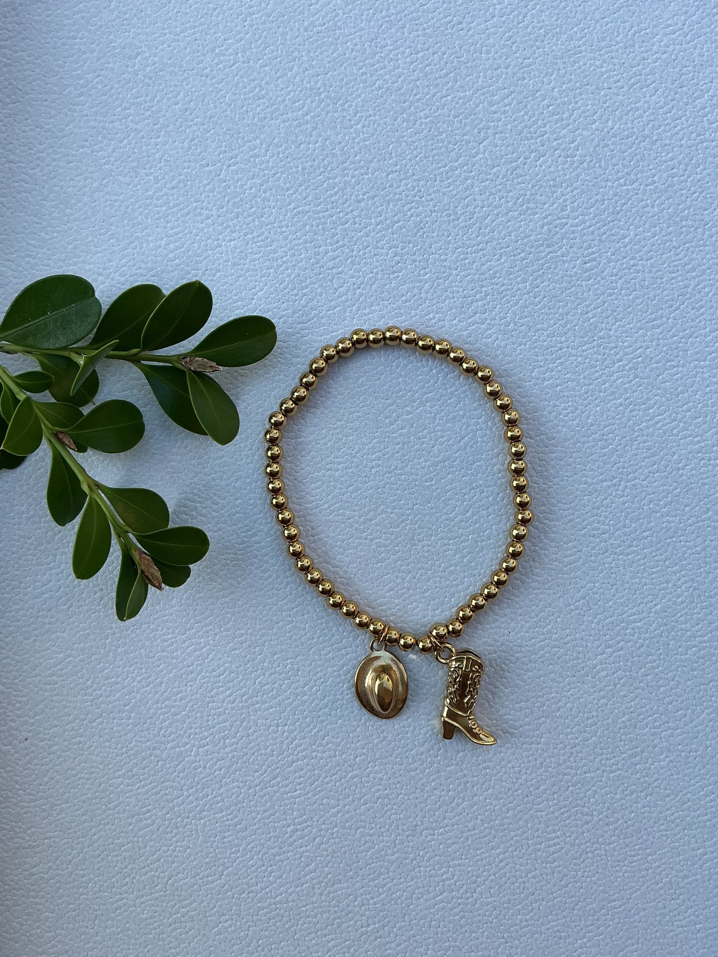 Hat Boot Beaded Bracelet