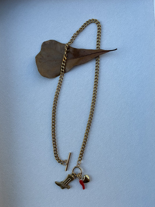 Spurs Boot Buckle Necklace