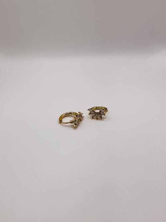 Half flower Earrings