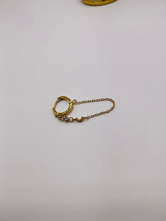 Moon Chain Earrings