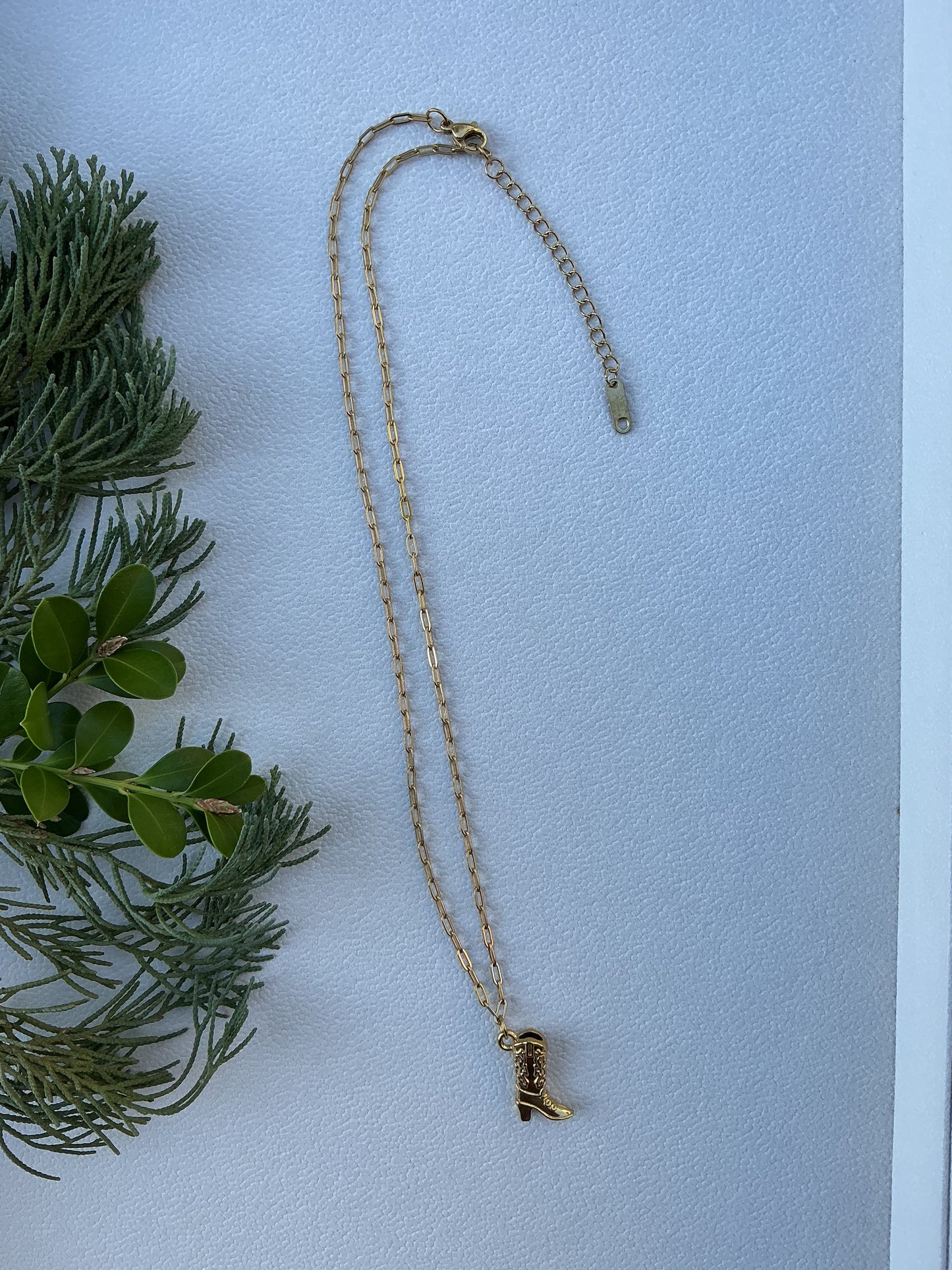 Vintage Boot Necklace