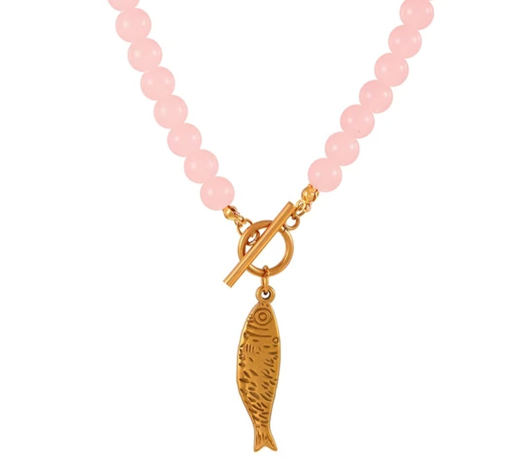 Fish Cristal Bead Necklace