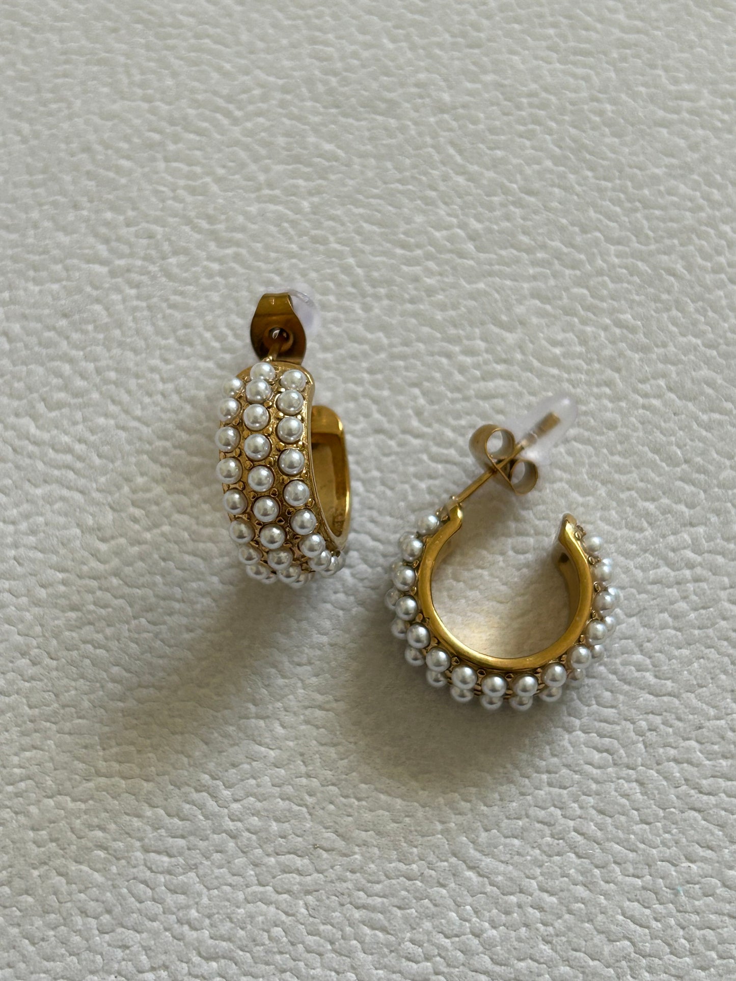 Pearl Hoop Earrings